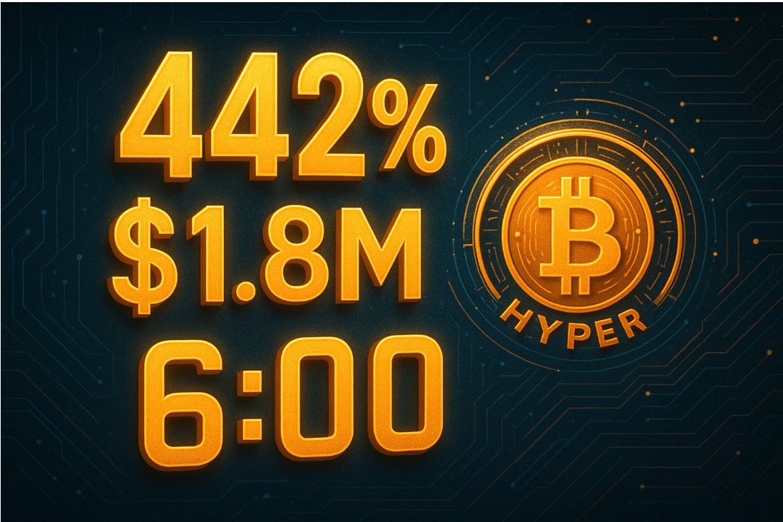 Bitcoin Hyper預售即將突破180萬美元　質押年化收益高達442%　距離漲價僅剩6小時！