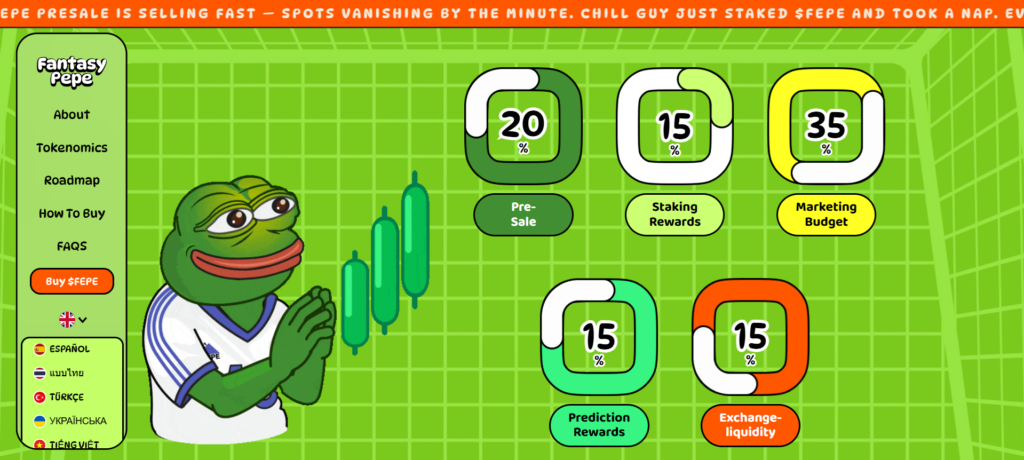 Tokenomika projektu Fantasy Pepe