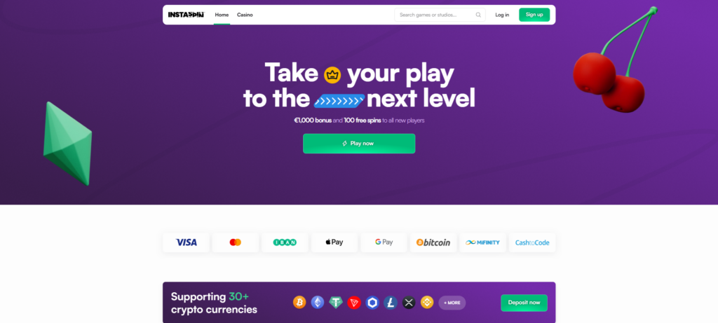 Nové české online casino InstaSpin a možné platební metody
