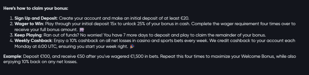 Casino bonus podmínky – Instant Casino