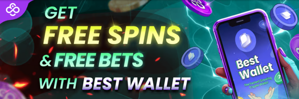 Casino bonus za vklad do CoinCasino pomocí Best Wallet