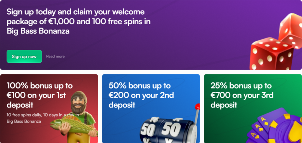 Casino bonus InstaSpin casina
