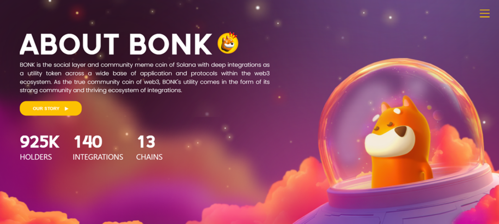 Meme coin na blockchainu Solana – BONK