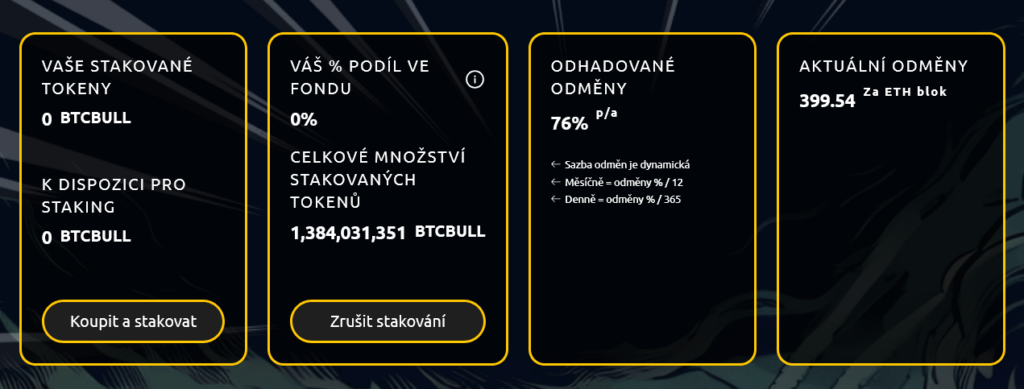 ico kryptoměna bitcoin bull - staking