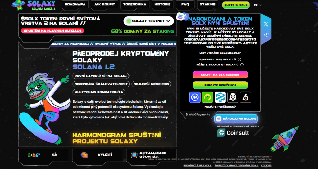 Oficiální web Solaxy
