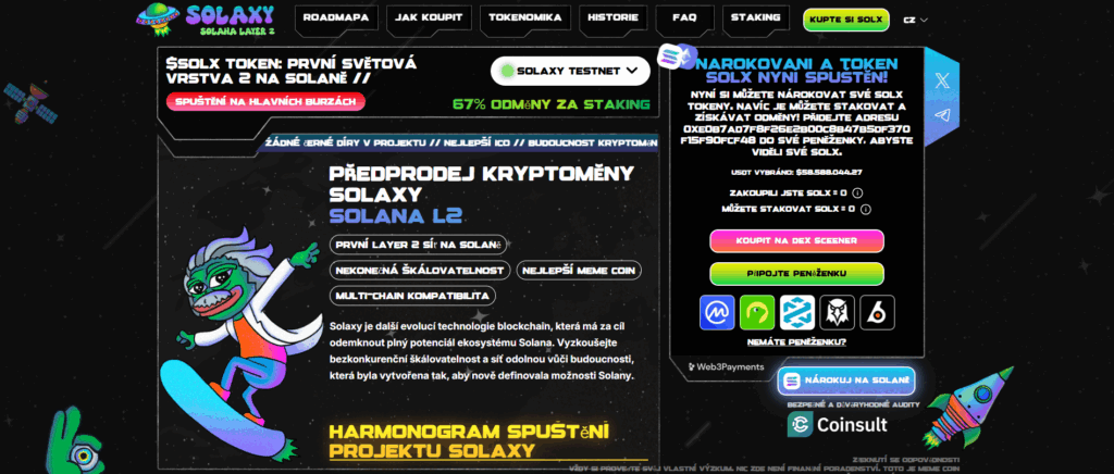 Oficiální web Solaxy