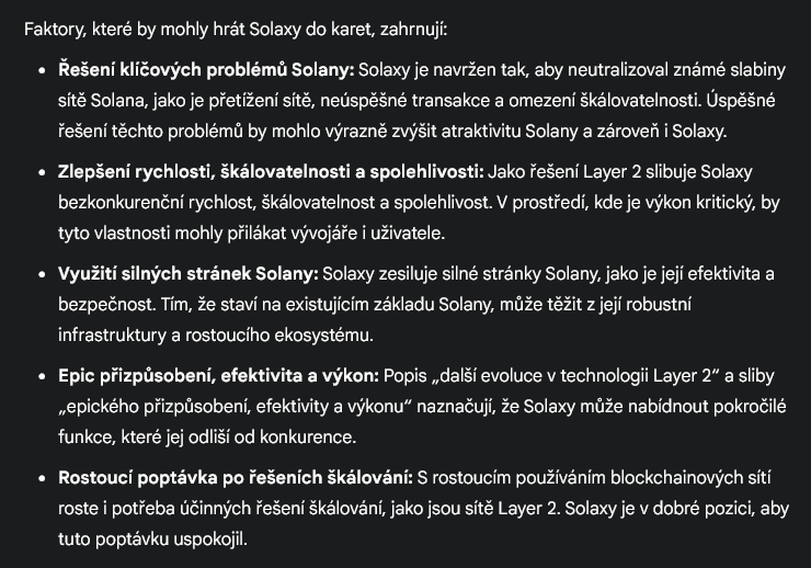 faktory, které hrají solaxy do karet