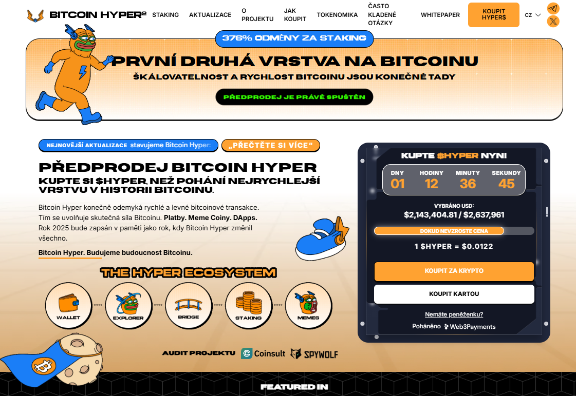 Bitcoin Hyper - kryptoměna.