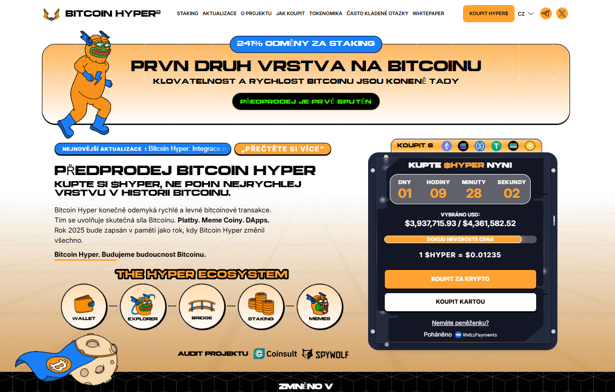 Bitcoin Hyper - kryptoměna.