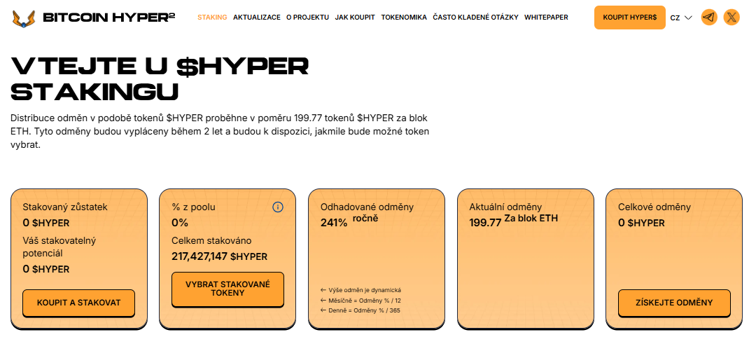 Staking na Bitcoin Hyper.