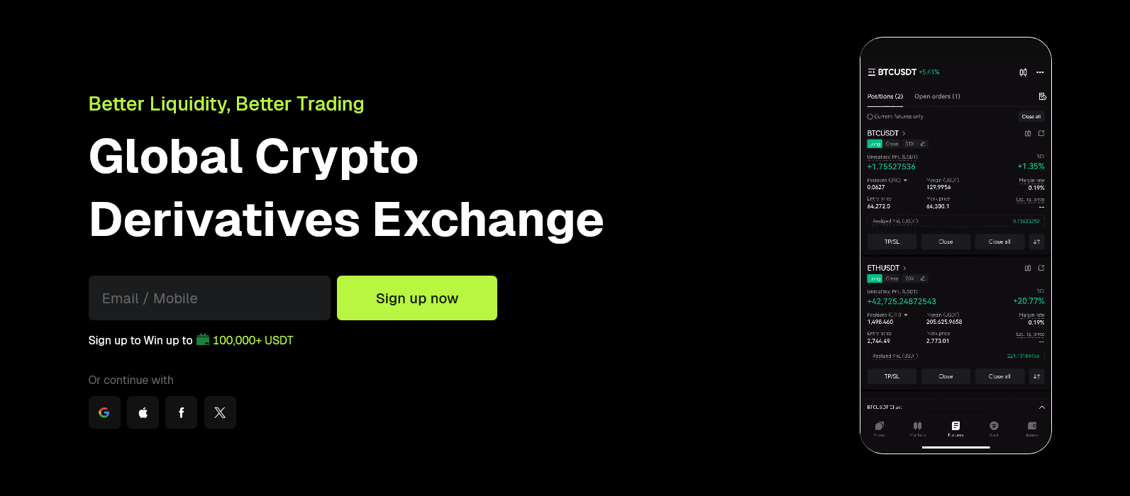 Získejte Bitunix bonus za registraci zdarma – podrobný návod