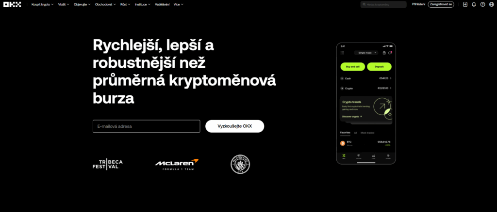 Registra u krypto burzy OKX