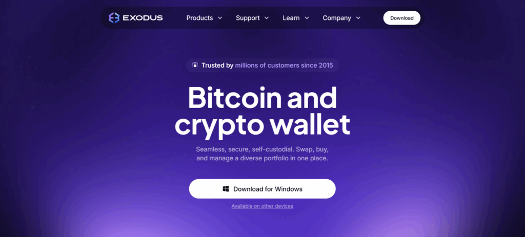 Kryptopeněženka Exodus