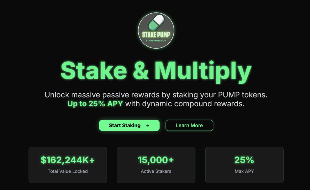 Staking tokenu $PUMP.