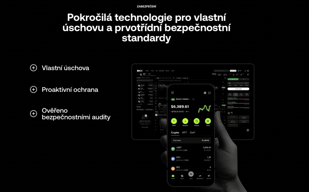 Krypto peněženka v češtině – OKX wallet