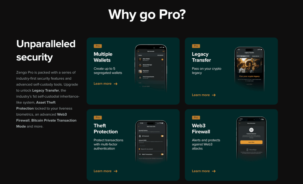 Krypto peněženka v češtině Zengo Wallet