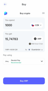 Jak koupit XRP v Best Wallet