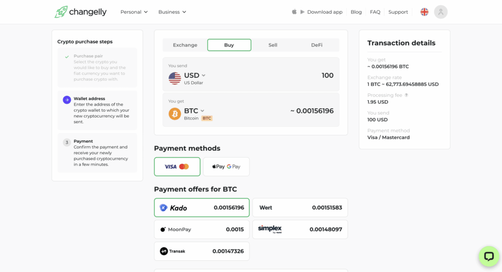 Krypto směnárna Changelly