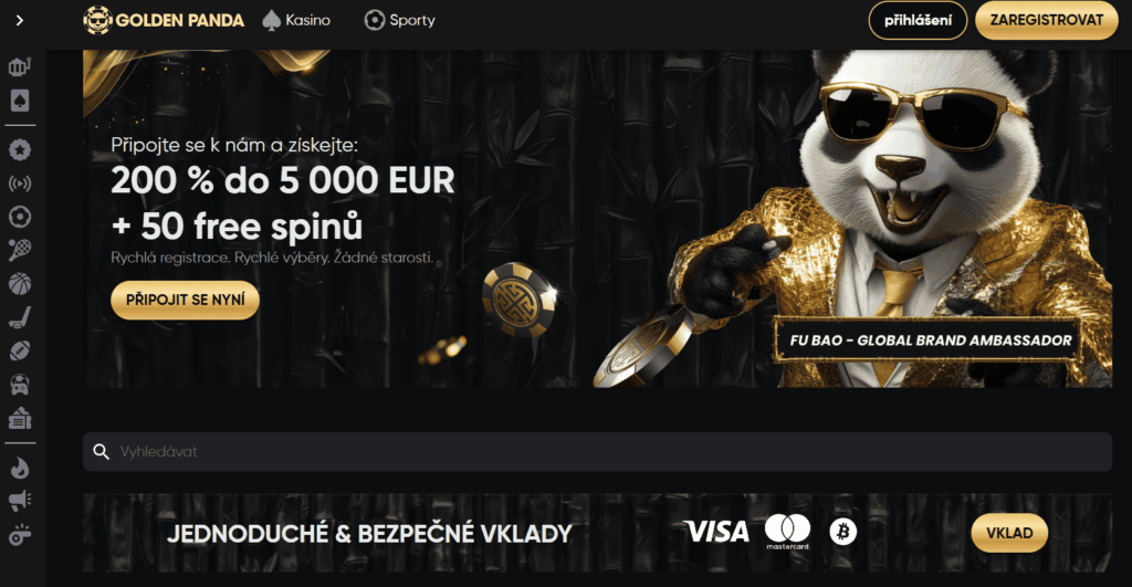 Uvítací nabídka nejlepší online casina Golden Panda