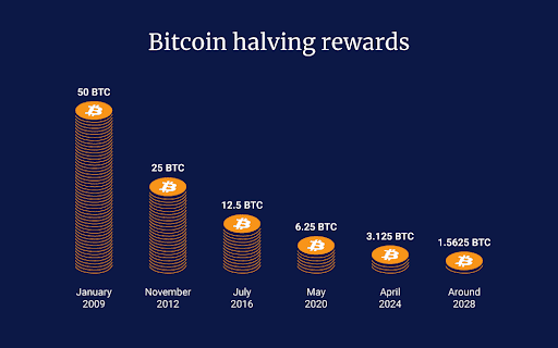 Bitcoin Halving odměny