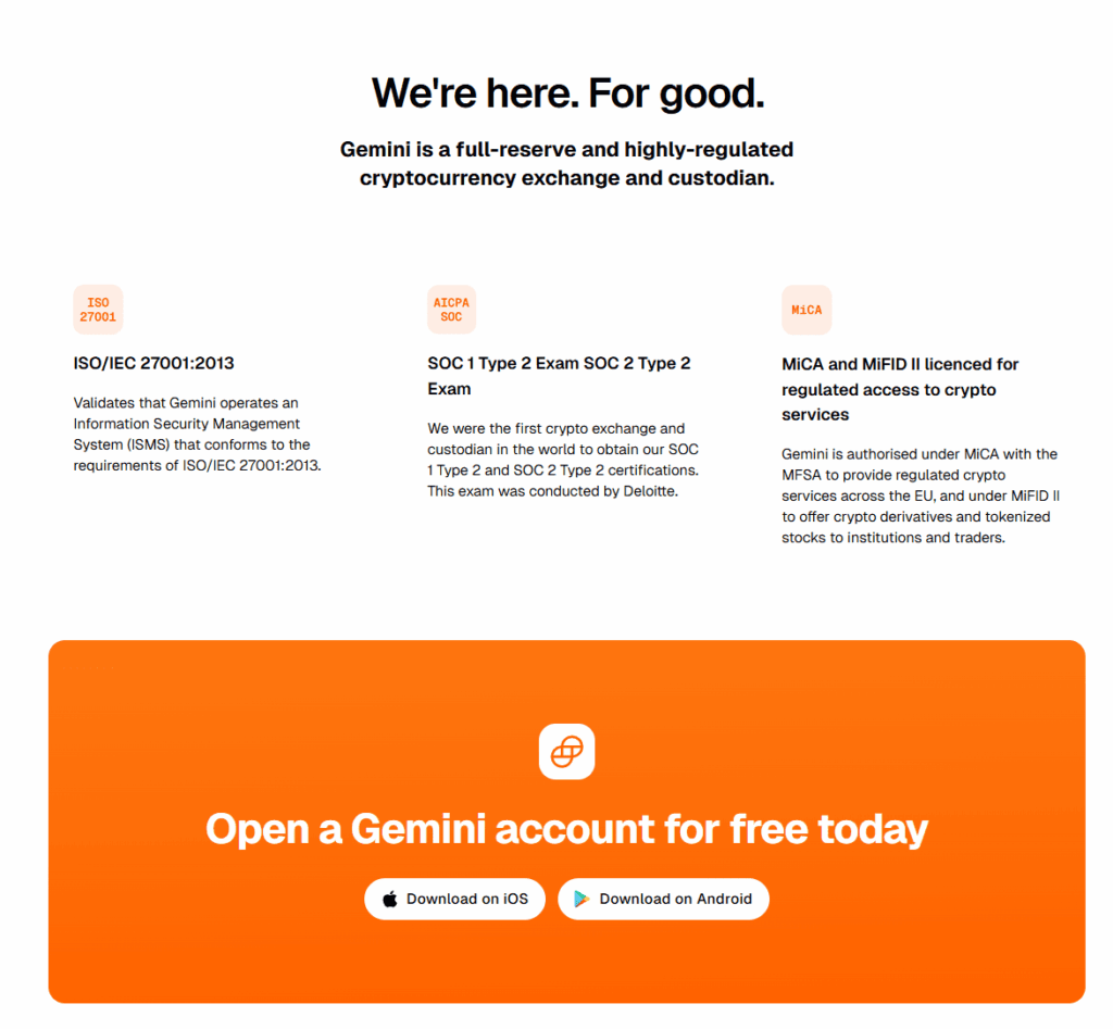 Gemini regulace