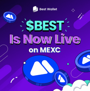 Cena Best Wallet Tokenu na burze MEXC vzrosla o 74 %!