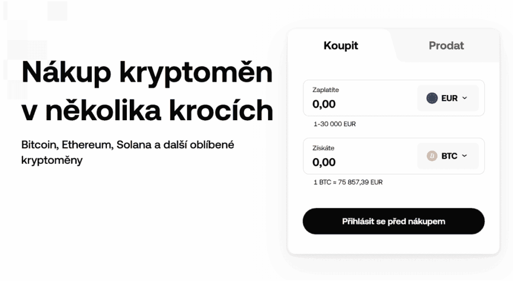 Nákup kryptoměn v několika krocích - okx recenze