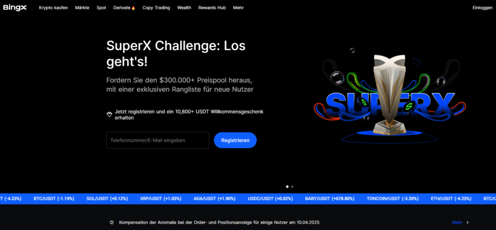 bingx startseit
