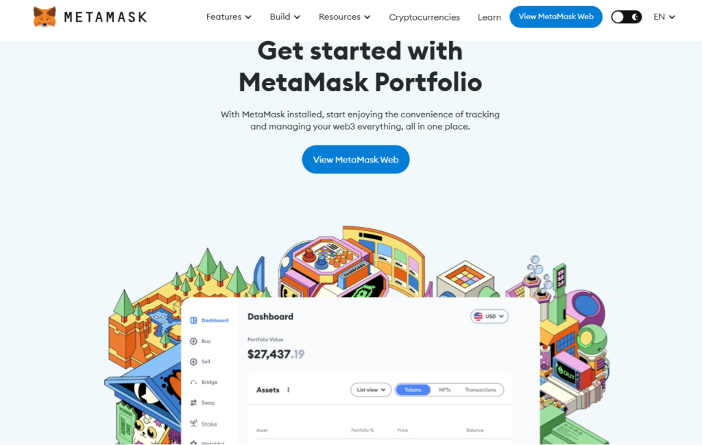 metamask startseit