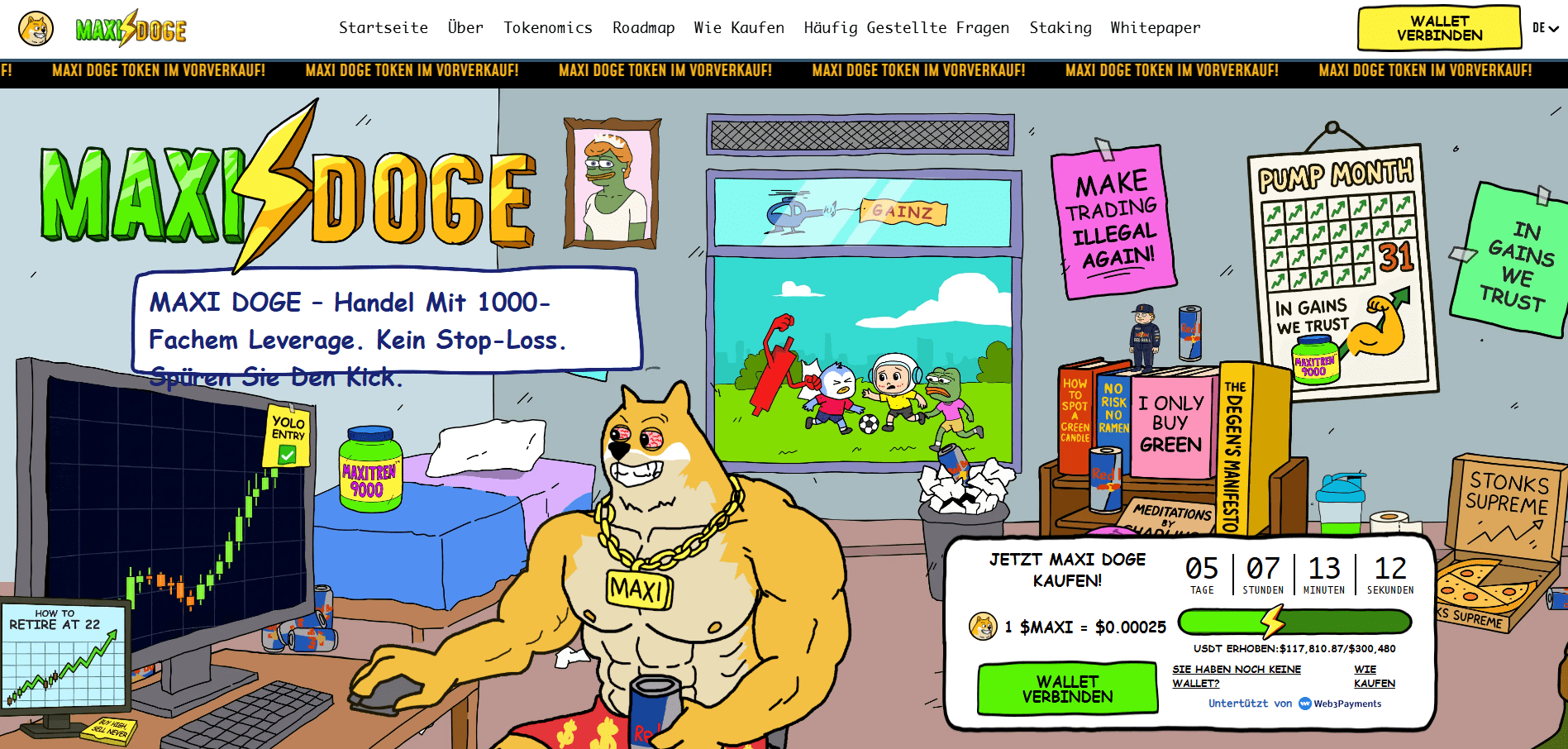 MaxiDoge Startseite