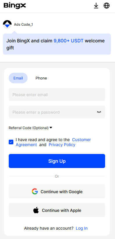 bingx mobile