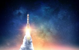 Rocket taking off