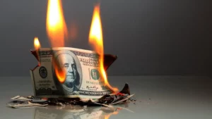 Burning Dollar Bills