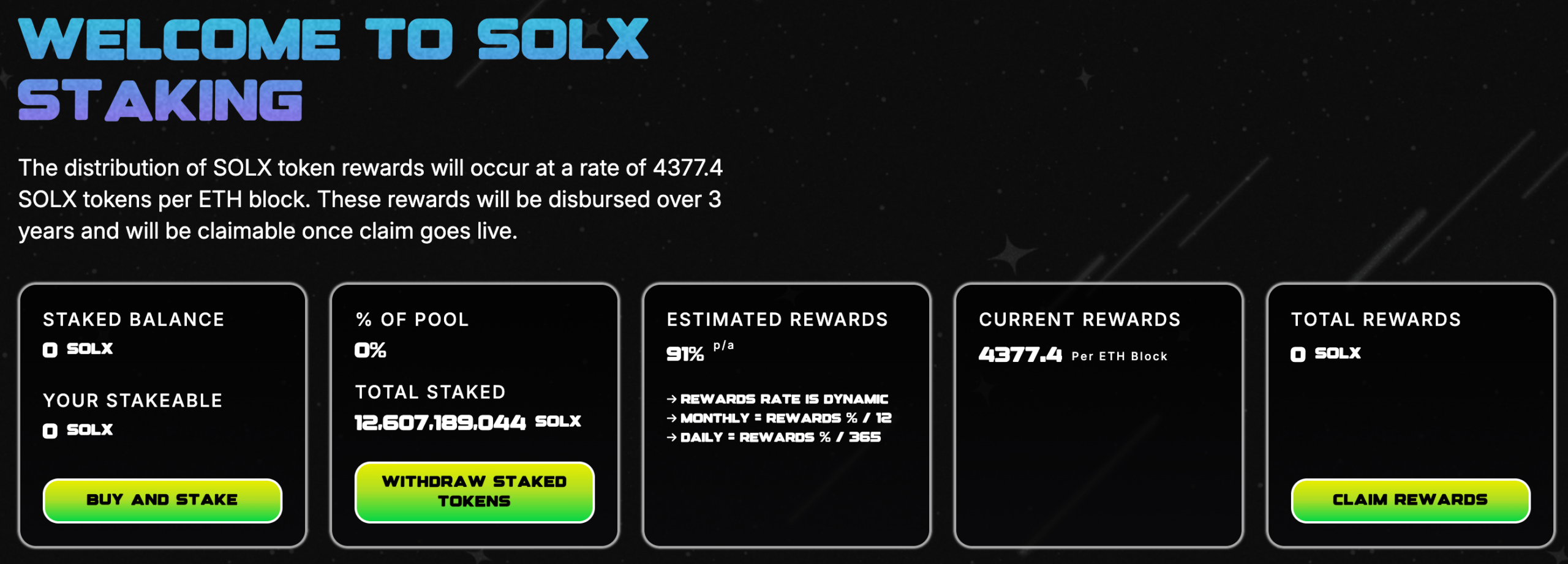 Solaxy staking