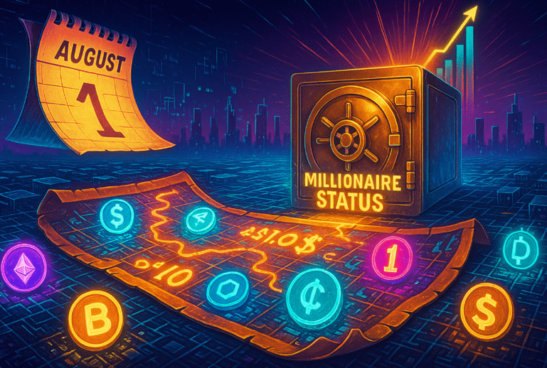 Best Altcoins to Buy Under $1 in August to Become a Crypto Millionaire