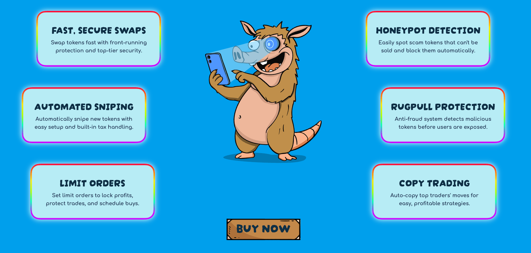 Snorter Bot features
