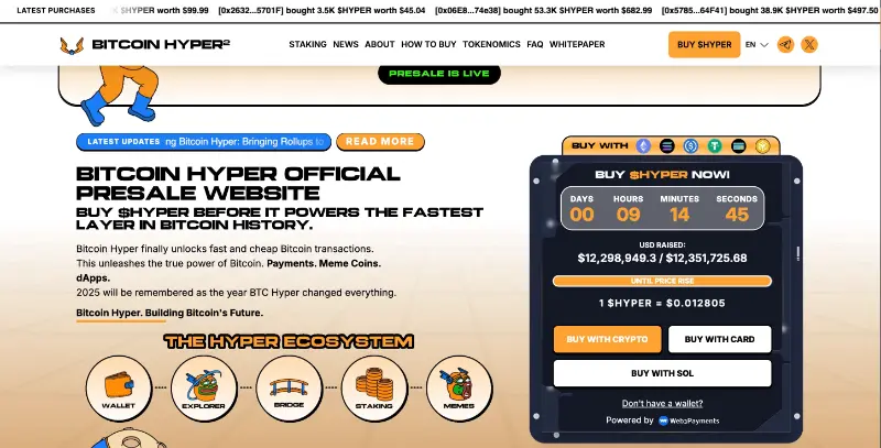 Bitcoin Hyper Crypto Presale