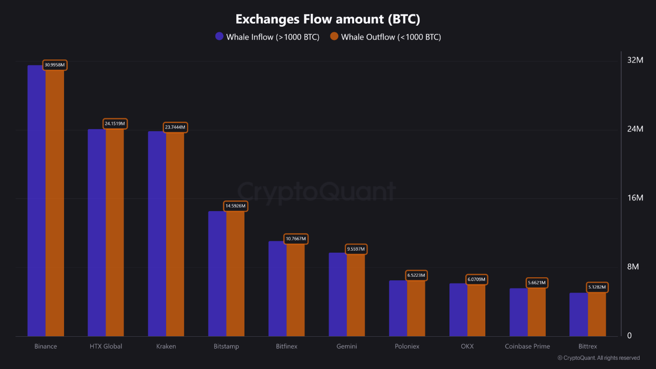 Binance Emerges as The High Vacation spot for Bitcoin Whales, Says CryptoQuant