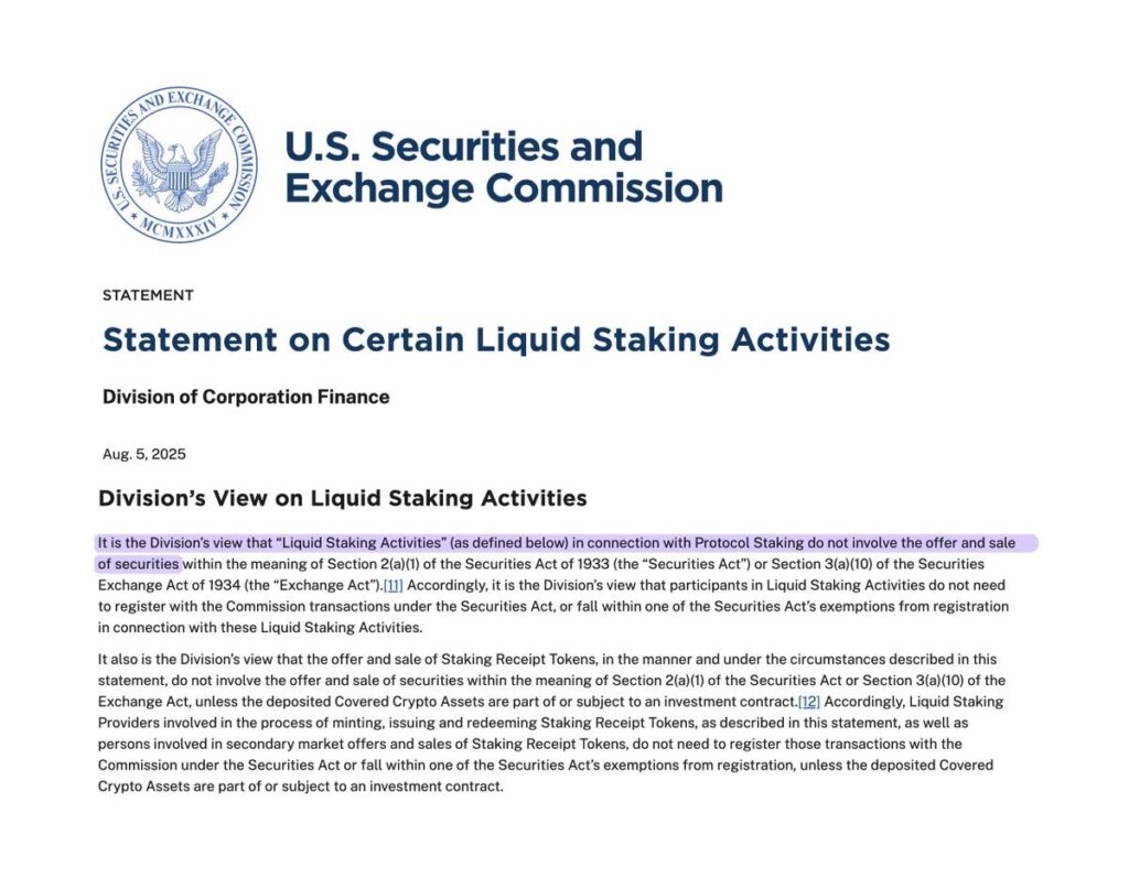 Greatest Crypto to Purchase Now as SEC Ends the Concern Over Liquid Staking Guidelines – CryptoDnes EN