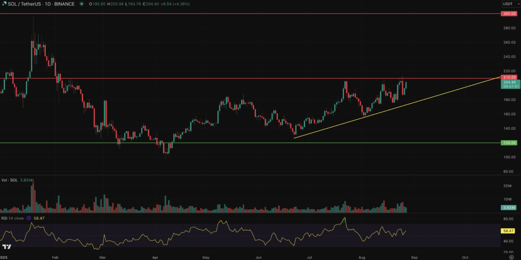 SOL 200 Daily Chart Snorter Bot Presale