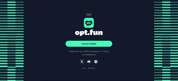 Connect your crypto wallet to Opt.Fun.