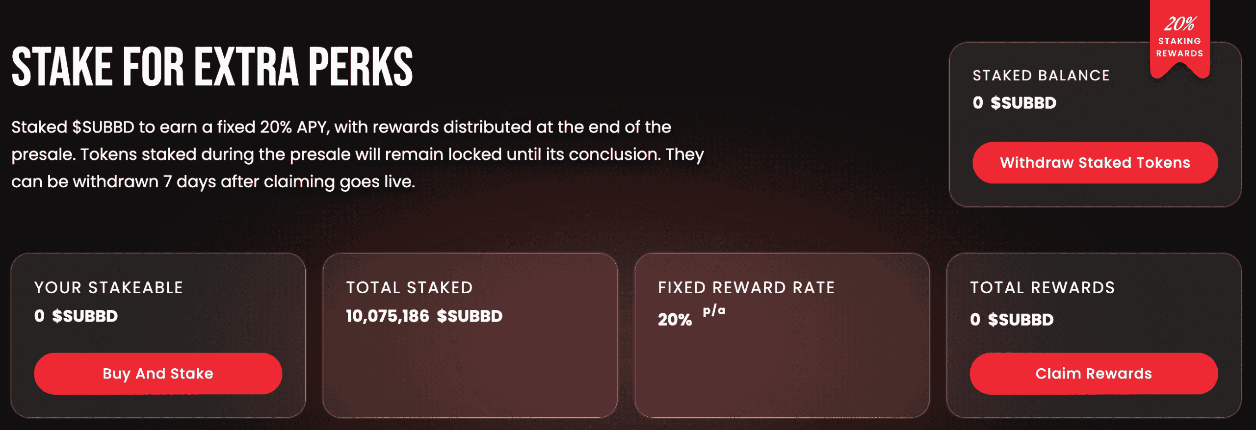 SUBBD presale