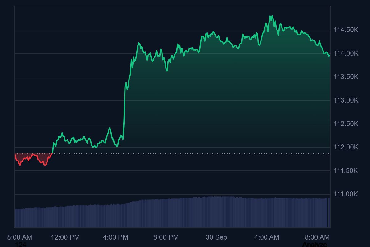 Bitcoin Climbs Above $113K as ETFs and On-Chain Signals Fuel Bullish Outlook