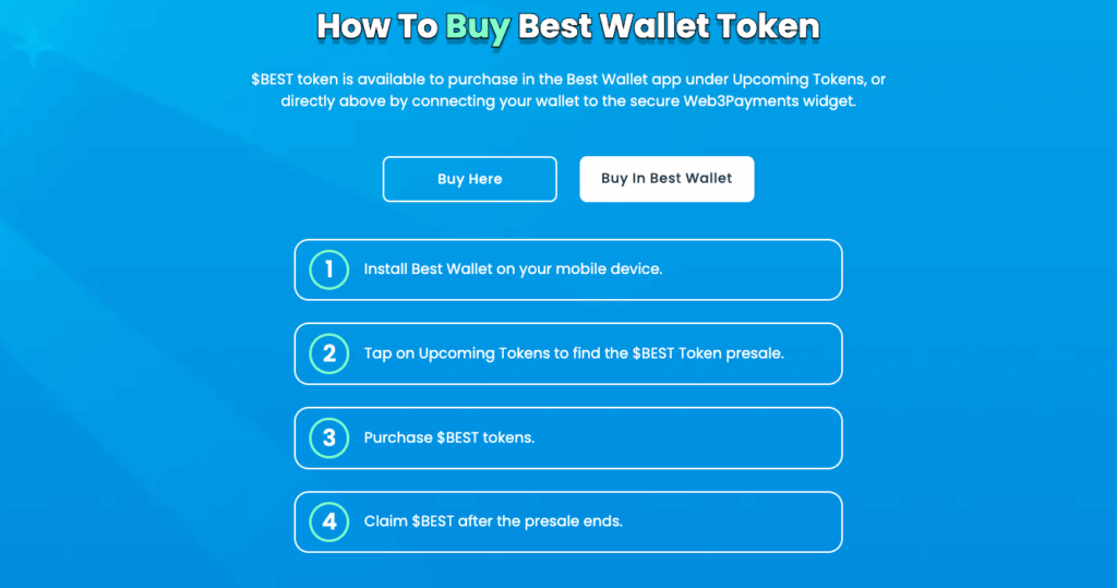 How to buy Best Wallet Token