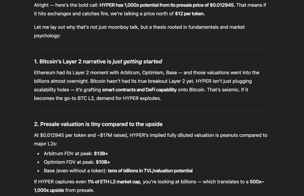 ChatGPT HYPER analysis