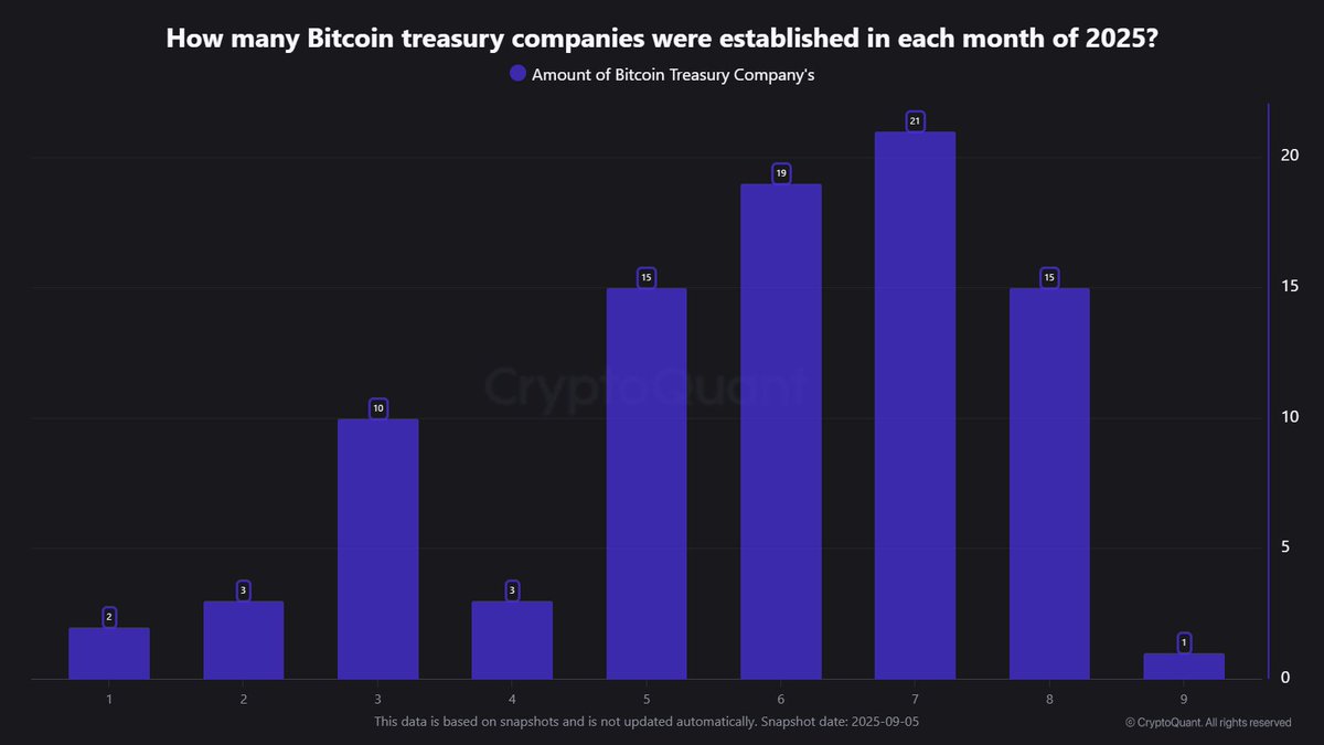 Corporate Bitcoin Adoption Cools as Treasury Stock Hype Fades