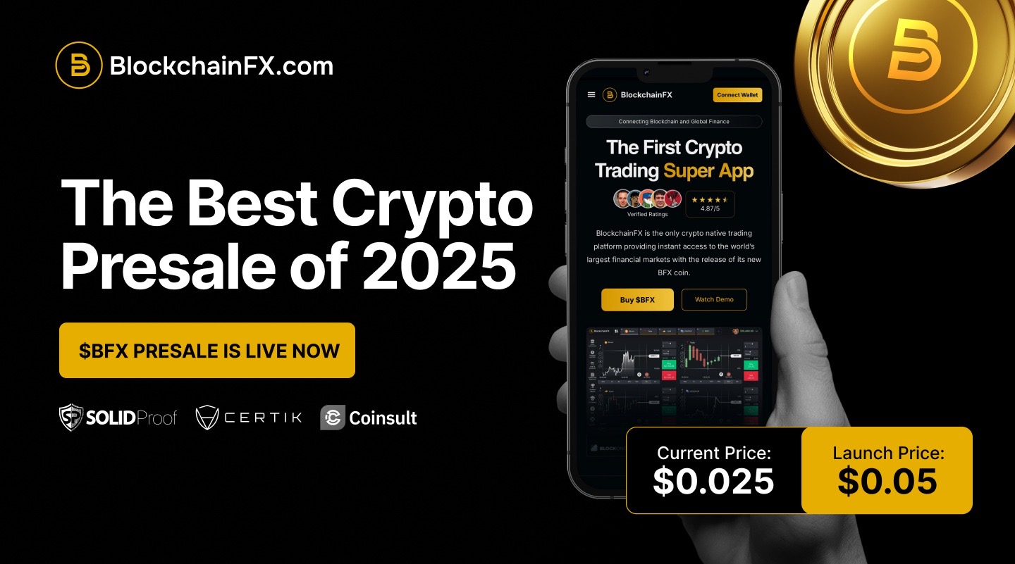 BlockchainFX Presale: How $0.025 BFX Might Develop into the Subsequent 100x Crypto as Solana Buyers Take Discover