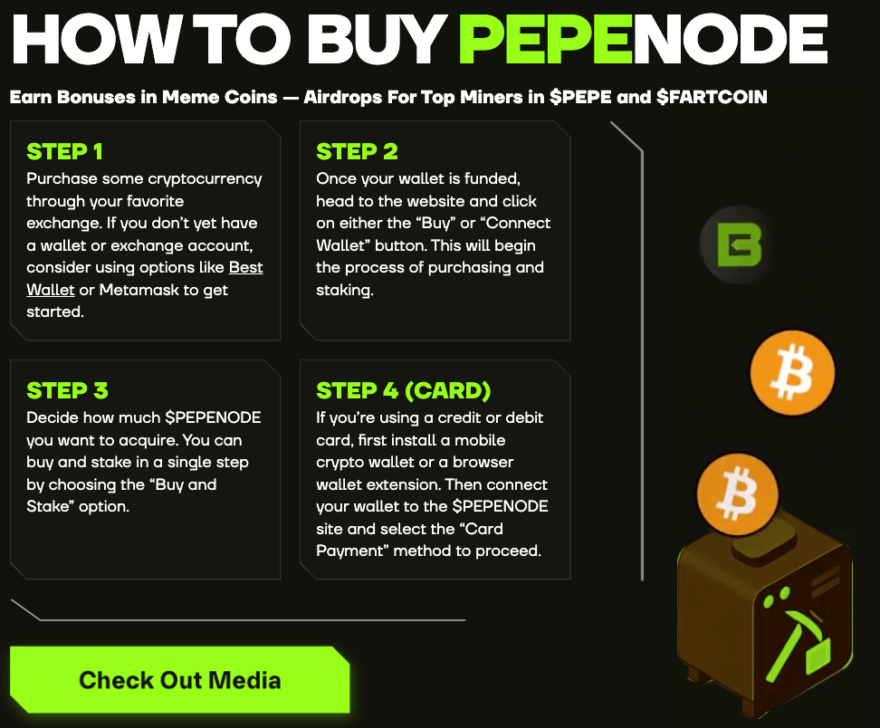 Finest Meme Coin to Purchase: PEPENODE Hits M in Trending Presale for Mine-to-Earn Rewards