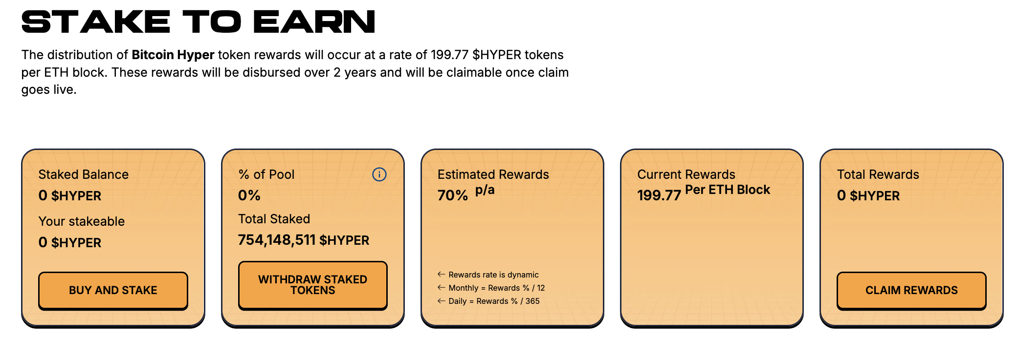 HYPER staking