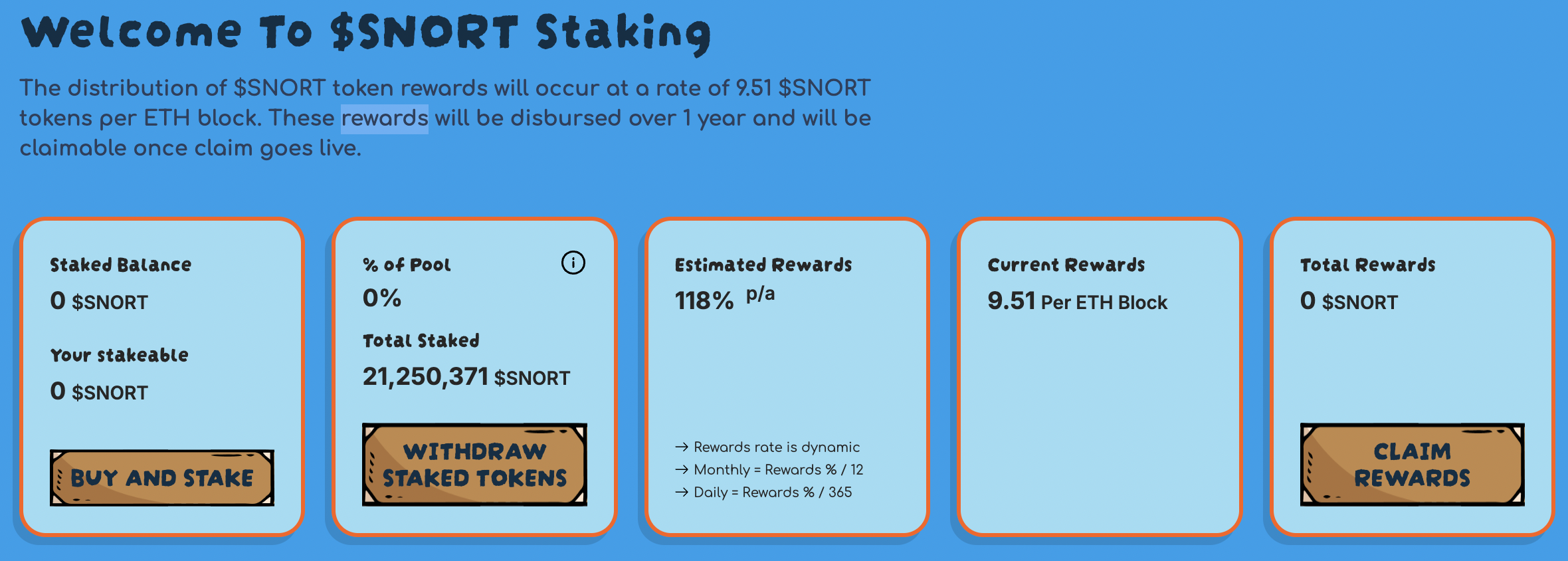 SNORT staking